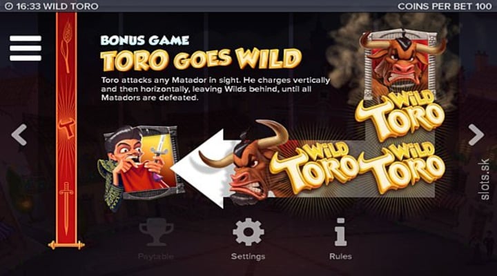 Wild Toro Slot Screenshot